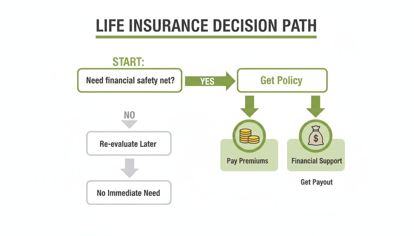 how does life insurance work uk decision path