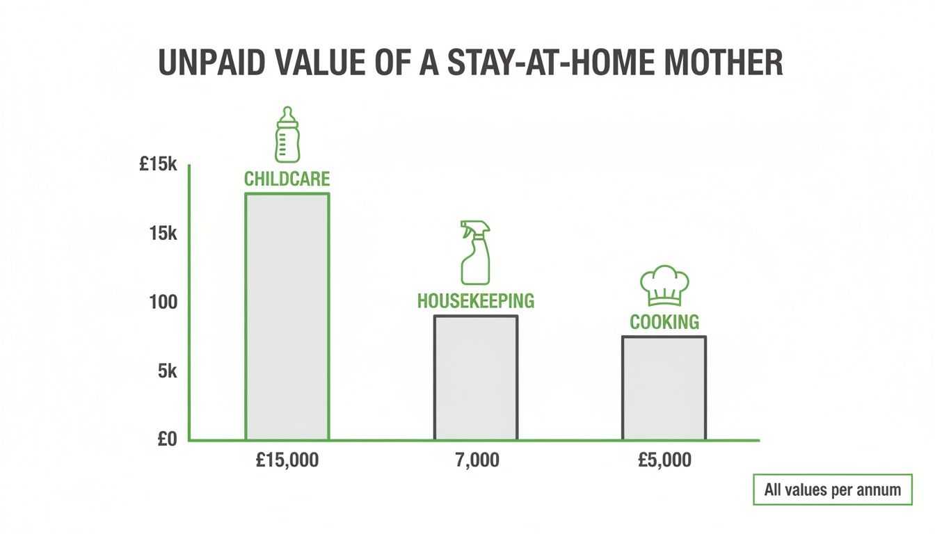 life insurance for stay a home mums unpaid value